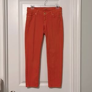 Kate Spade Broome Street Orange Skinny Ankle Jeans